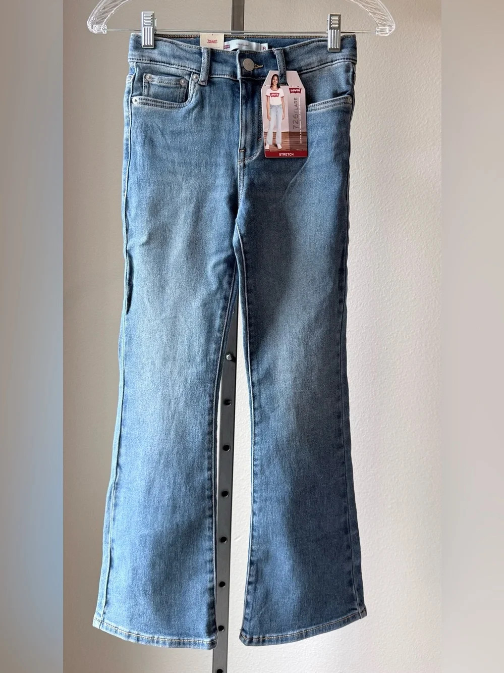 NWT Levi’s 726 Flare girls high rise jeans size 8